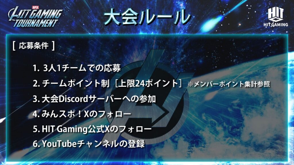 大会ルール-応募条件