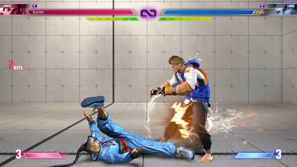 ① しゃがみ強K → 強K → 強P（薬湯）